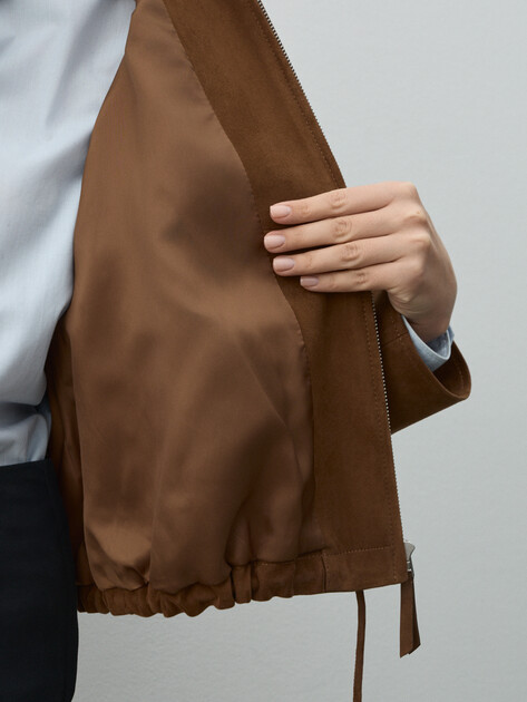 Женская куртка MAISON DAVID, Артикул HJ-92759, коричневый | 4884125. Ракурс 6
