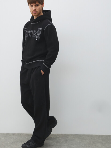 Мужские брюки MM6 MAISON MARGIELA, Артикул SH0KA0050, черный | 4887177. Ракурс 5