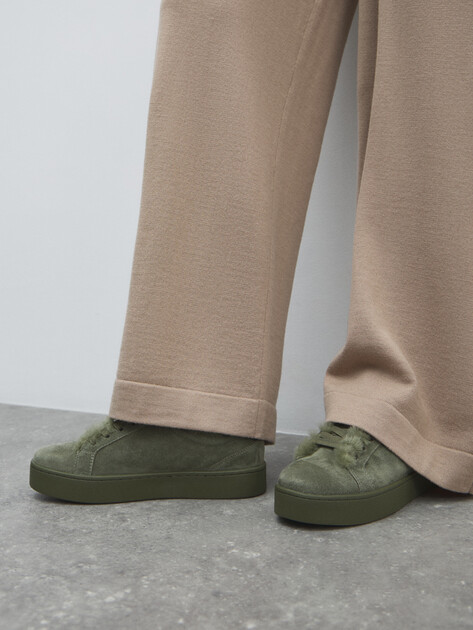 Женские кеды TENDANCE, Артикул HC2129-24, серо-зеленый | 4887526. Ракурс 6