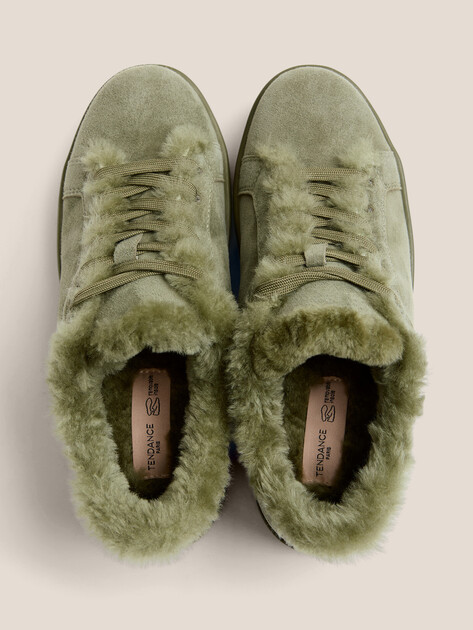 Женские кеды TENDANCE, Артикул HC2129-24, серо-зеленый | 4887526. Ракурс 4