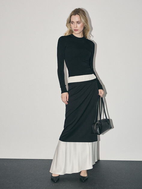 Женский джемпер MARCIANO BY GUESS MILEY LS TOP SWTR, Артикул 5YGR115036Z, черный | 4890127. Ракурс 2