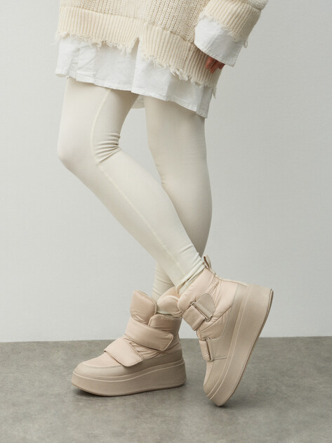 Женские дутики TENDANCE, Артикул AJ1652-4-4, светло-бежевый | 4891645. Ракурс 7