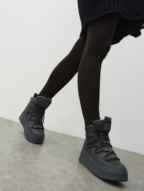 Женские дутики TENDANCE, Артикул AJ1652-4-7, темно-серый | 4891667. Ракурс 7