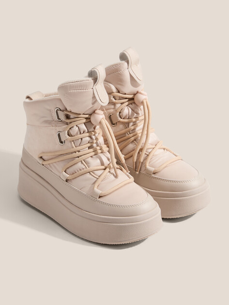 Женские Дутики Tendance AJ1652-4-7 светло-бежевый