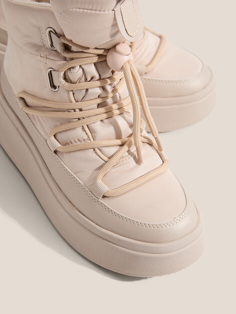 Женские Дутики Tendance AJ1652-4-7 светло-бежевый