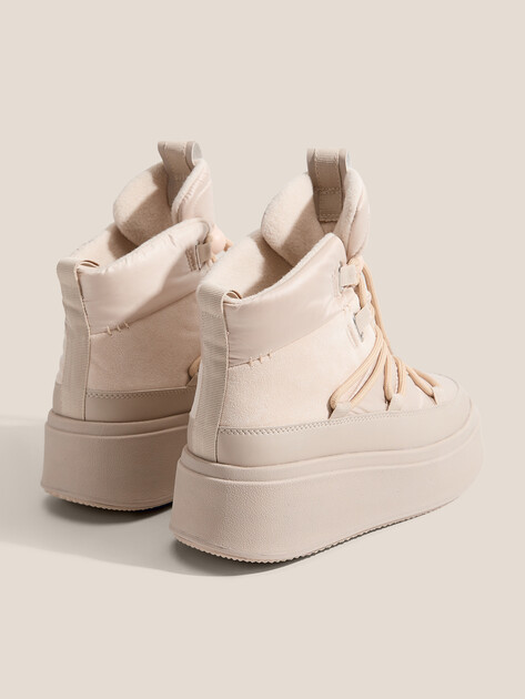 Женские Дутики Tendance AJ1652-4-7 светло-бежевый