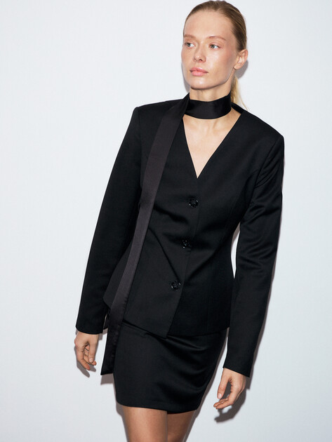 Юбка мини LUMIQUE, Артикул l0055, черный | 4893612. Ракурс 5