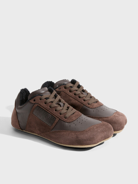 Женские кеды MM6 MAISON MARGIELA, Артикул S66WS0106, коричневый | 4893621. Ракурс 2
