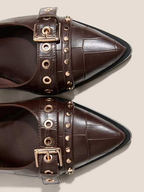 Балетки мэри-джейн NEWD ABRIL, Артикул 1-22118-45 (K), темно-коричневый | 4893837. Ракурс 3