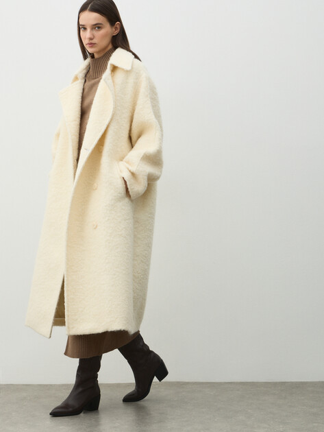 Женское пальто MAISON DAVID, Артикул ML-FU140004, молочно-белый | 4897129. Ракурс 2