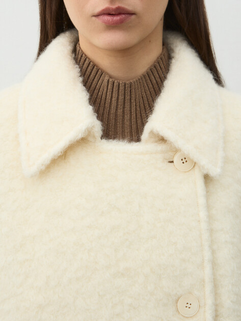 Женское пальто MAISON DAVID, Артикул ML-FU140004, молочно-белый | 4897129. Ракурс 3