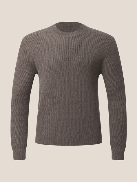 Мужской джемпер MAISON DAVID, Артикул ML-KN9007, серо-коричневый | 4897406. Ракурс 6
