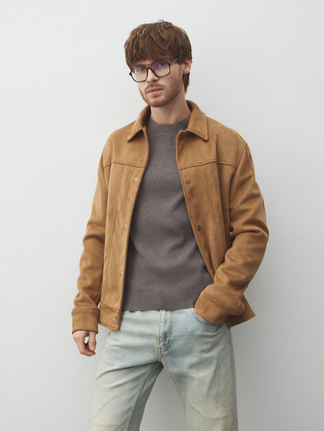 Мужской джемпер MAISON DAVID, Артикул ML-KN9007, серо-коричневый | 4897406. Ракурс 5