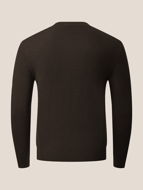 Мужской джемпер MAISON DAVID, Артикул ML-KN9007, темно-коричневый | 4897420. Ракурс 7 Мужской джемпер MAISON DAVID, Артикул ML-KN9007, темно-коричневый | 4897420. Ракурс 7