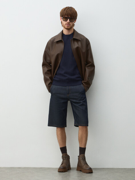 Мужской джемпер MAISON DAVID, Артикул ML-KN9007, темно-синий | 4897427. Ракурс 2