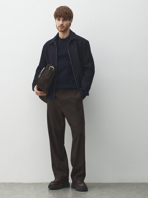 Мужской джемпер MAISON DAVID, Артикул ML-KN9007, темно-синий | 4897434. Ракурс 2