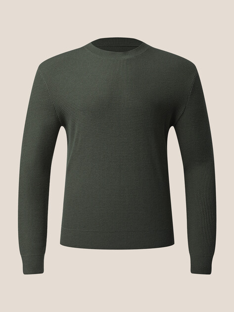 Мужской джемпер MAISON DAVID, Артикул ML-KN9007, зеленый | 4897441. Ракурс 6