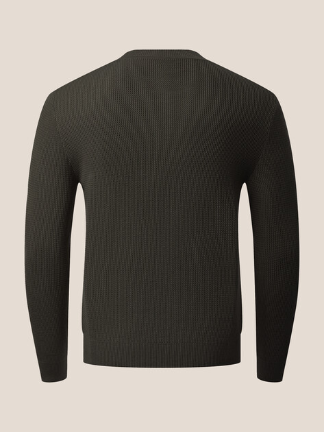 Мужской джемпер MAISON DAVID, Артикул ML-KN9007, темно-зеленый | 4897448. Ракурс 7