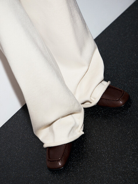 Женские широкие брюки  LUMIQUE, Артикул I0056, молочно-белый | 4898035. Ракурс 3