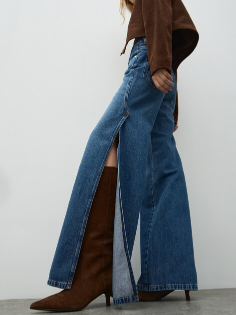 Женские джинсы клеш LIU∙JO, Артикул UA6218, синий | 4898623. Ракурс 3