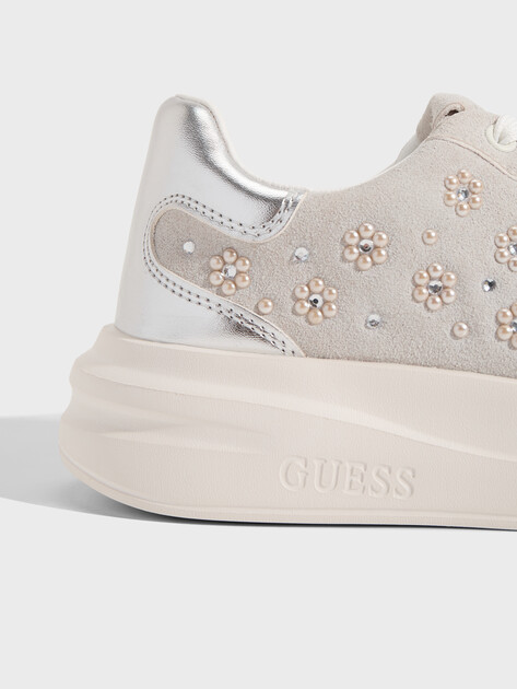 Женские кеды GUESS ELBINA12, Артикул FLJE12FAB12, светло-серый | 4906023. Ракурс 3