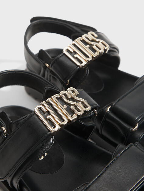 Женские сандалии GUESS FABELIS, Артикул FLJFBLELE03, черный | 4906145. Ракурс 3