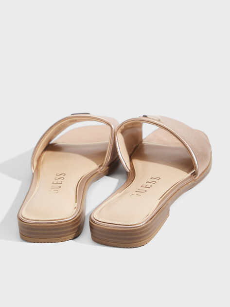 Женские шлепанцы GUESS RAMLAN, Артикул FLJRMALEL19, розово-золотой | 4906380. Ракурс 5