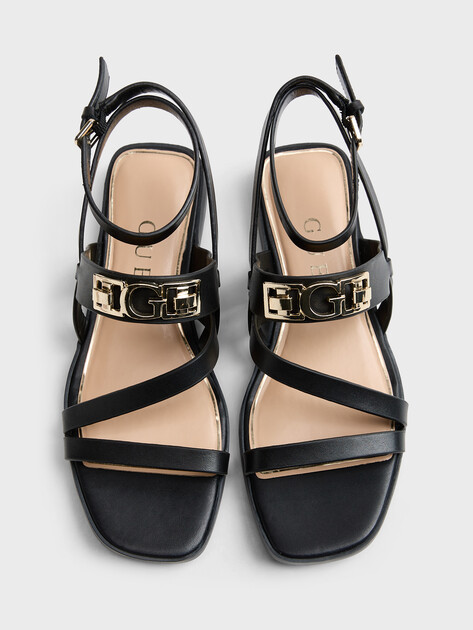 Женские сандалии GUESS RULA, Артикул FLJRULLEA03, черный | 4906423. Ракурс 4