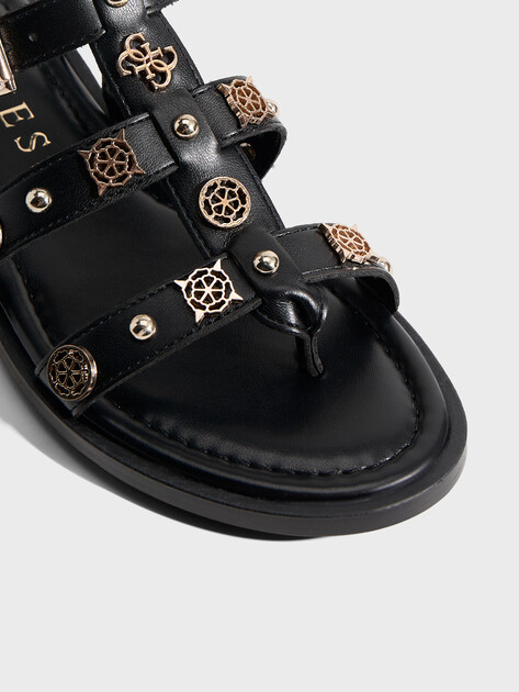 Женские сандалии GUESS YAZZA, Артикул FLJYZZPEL03, черный | 4906495. Ракурс 3