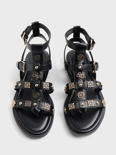 Женские сандалии GUESS YAZZA, Артикул FLJYZZPEL03, черный | 4906495. Ракурс 4