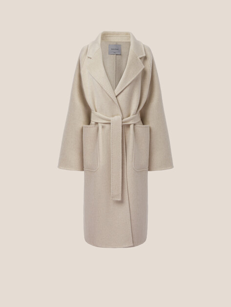 Женское пальто MAISON DAVID, Артикул MARCELETA_WDF, светло-бежевый | 4908192. Ракурс 7