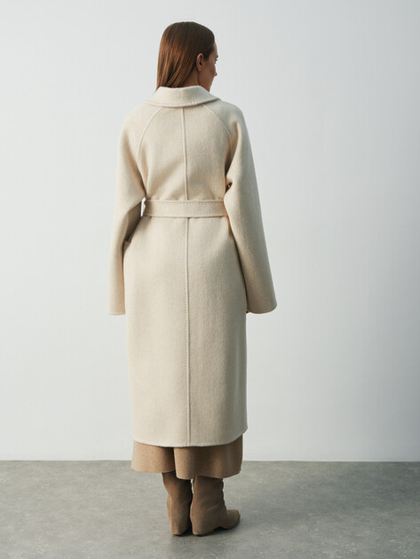 Женское пальто MAISON DAVID, Артикул MARCELETA_WDF, светло-бежевый | 4908192. Ракурс 4