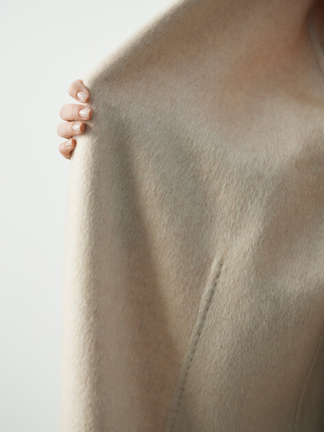 Женское пальто MAISON DAVID, Артикул MARCELETA_WDF, светло-бежевый | 4908192. Ракурс 6