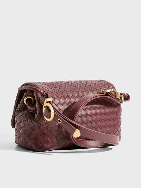 Женская сумка  MAISON DAVID, Артикул GL-BAG-080, бордовый | 4908433. Ракурс 3