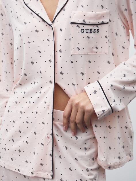 Женская пижама GUESS SASHA PJ SET, Артикул O5RX08KCIN2, бледно-розовый | 4908710. Ракурс 3 Женская пижама GUESS SASHA PJ SET, Артикул O5RX08KCIN2, бледно-розовый | 4908710. Ракурс 3