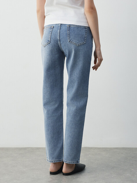 Женские джинсы мом MAISON DAVID, Артикул SH-097, светло-синий | 4909611. Ракурс 4