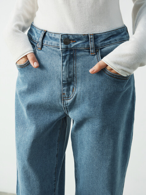 Женские джинсы клеш MAISON DAVID, Артикул SH-021, голубой | 4909626. Ракурс 3 Женские джинсы клеш MAISON DAVID, Артикул SH-021, голубой | 4909626. Ракурс 3