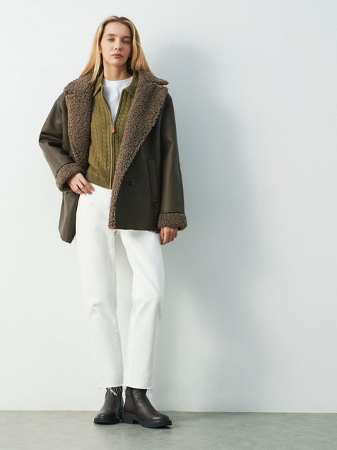 Женские джинсы мом MAISON DAVID, Артикул SH-23C126, белый | 4909634. Ракурс 2