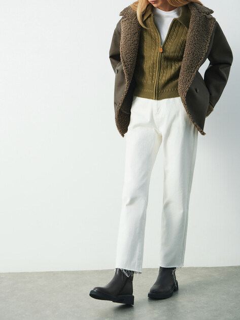 Женские джинсы мом MAISON DAVID, Артикул SH-23C126, белый | 4909634. Ракурс 5