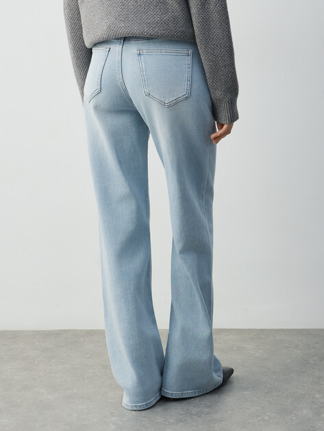 Женские прямые джинсы  MAISON DAVID, Артикул SH-1490, голубой | 4909829. Ракурс 4