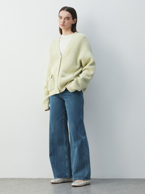 Женские широкие джинсы  MAISON DAVID, Артикул SH-1015, синий | 4909879. Ракурс 2