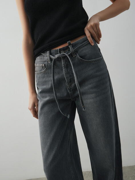 Женские широкие джинсы  MAISON DAVID, Артикул SH-1109, серый | 4909923. Ракурс 3