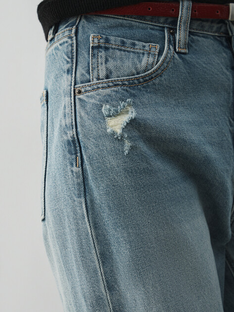 Женские прямые джинсы MAISON DAVID, Артикул SH-3165, серо-голубой | 4910066. Ракурс 3 Женские прямые джинсы MAISON DAVID, Артикул SH-3165, серо-голубой | 4910066. Ракурс 3