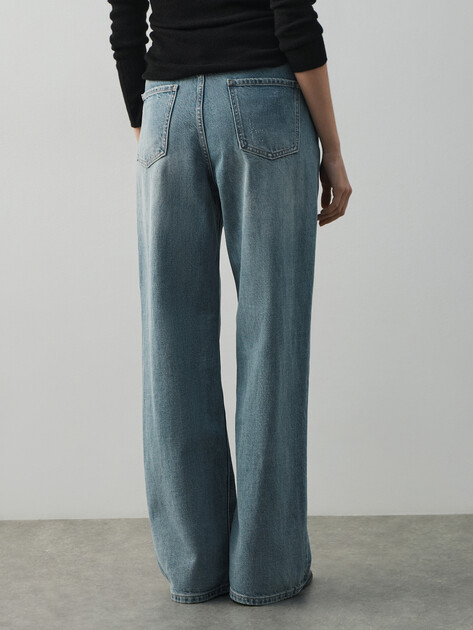 Женские прямые джинсы MAISON DAVID, Артикул SH-3165, серо-голубой | 4910066. Ракурс 4 Женские прямые джинсы MAISON DAVID, Артикул SH-3165, серо-голубой | 4910066. Ракурс 4