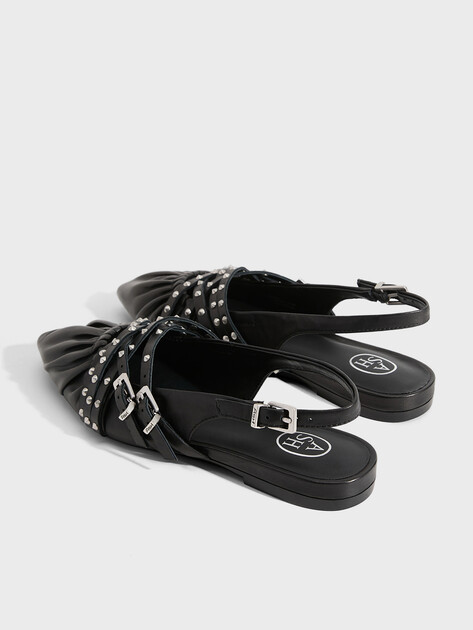 Женские балетки с открытой пяткой (слинг-бэк) ASH BIANCA SS26, Артикул BIANCA SS26, черный | 4910172. Ракурс 5 Женские балетки с открытой пяткой (слинг-бэк) ASH BIANCA SS26, Артикул BIANCA SS26, черный | 4910172. Ракурс 5