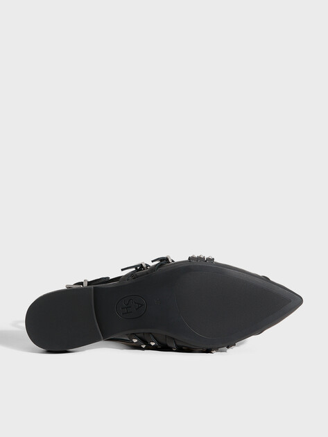 Женские балетки с открытой пяткой (слинг-бэк) ASH BIANCA SS26, Артикул BIANCA SS26, черный | 4910172. Ракурс 6 Женские балетки с открытой пяткой (слинг-бэк) ASH BIANCA SS26, Артикул BIANCA SS26, черный | 4910172. Ракурс 6