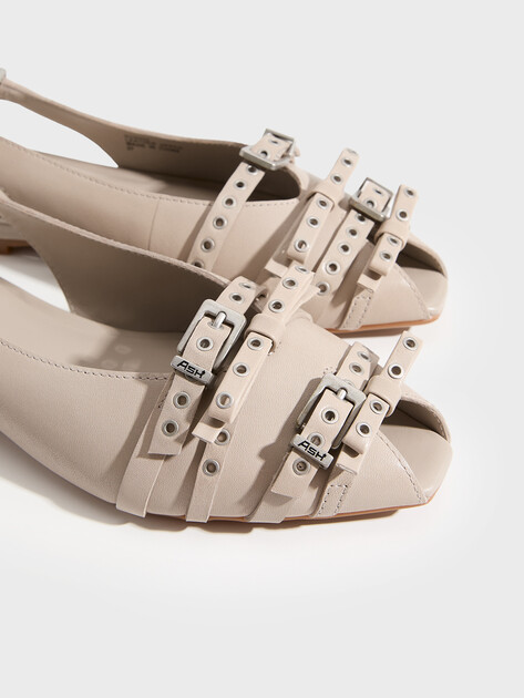Женские сандалии ASH BONNIE SS26, Артикул BONNIE SS26, бежево-серый | 4910421. Ракурс 3