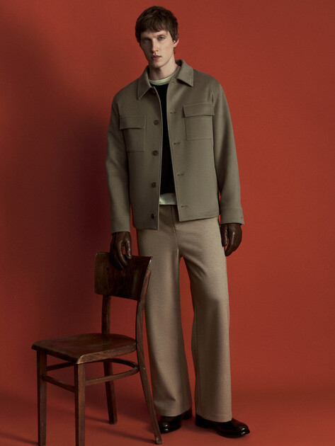 Мужская куртка-рубашка MAISON DAVID, Артикул THEO_6100, серо-коричневый | 4910936. Ракурс 2 Мужская куртка-рубашка MAISON DAVID, Артикул THEO_6100, серо-коричневый | 4910936. Ракурс 2