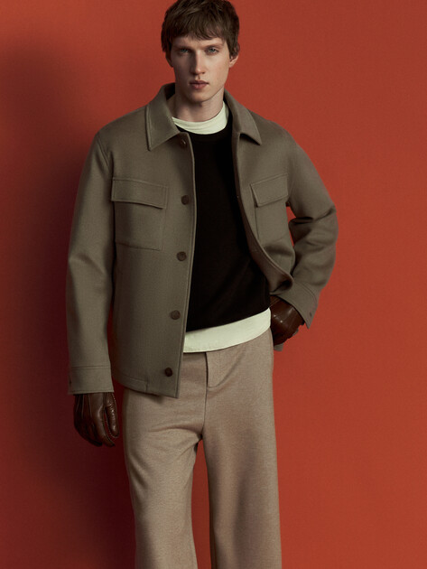 Мужская куртка-рубашка MAISON DAVID, Артикул THEO_6100, серо-коричневый | 4910936. Ракурс 3 Мужская куртка-рубашка MAISON DAVID, Артикул THEO_6100, серо-коричневый | 4910936. Ракурс 3