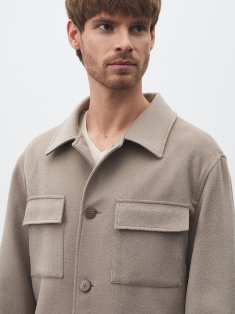 Мужская куртка-рубашка MAISON DAVID, Артикул THEO_6100, серо-коричневый | 4910936. Ракурс 6 Мужская куртка-рубашка MAISON DAVID, Артикул THEO_6100, серо-коричневый | 4910936. Ракурс 6